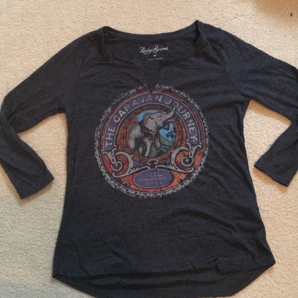 3/4 Sleeve Printed T-Shirt